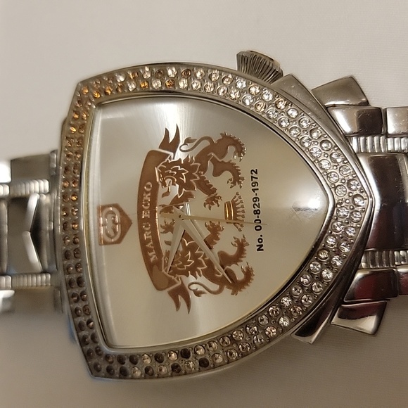 Marc Ecko Triangle Crest Stainless Steel Watch - Picture 4 of 13